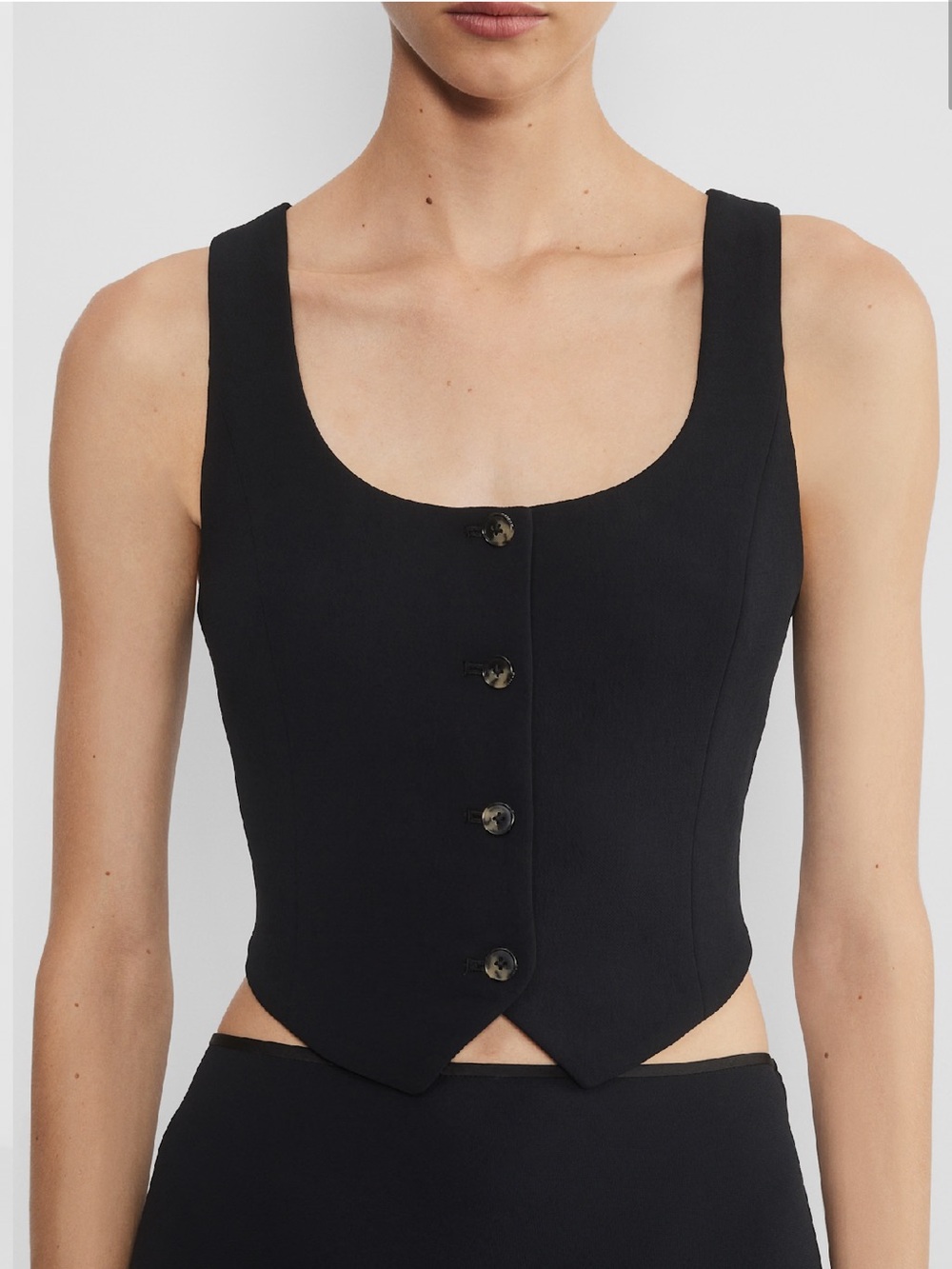 Aritzia Wilfred Rocco Tailored Vest Black Size 4